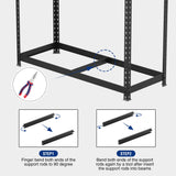 WORKPRO Adjustable 5-Tier Steel Shelving Unit, 35-3/10”W x 17-1/2”D x 72”H, Heavy Duty Shelf with MDF Board, 1650 lbs Load Capacity (Total)