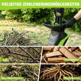 WORKPRO Elektrischer Gartenhäcksler mit Gartenschere