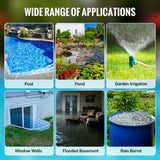 WORKPRO Sump Pump, 1HP 4500 GPH Submersible Water Pump with Automatic Float Switch for Transferring Clean or Dirty Water, A Water Pump for Pool Draining, Flooded Basement, Pond, and Garden Irrigation