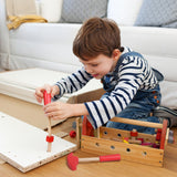 WORKPRO 70 Pcs Wooden Building Toy Tool Kit, Great Gift for Toddlers 3+