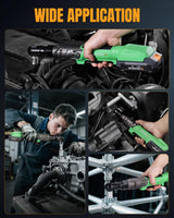 WORKPROX 20V Cordless Ratchet Wrench Kit, 1/2" Sockets, 74Ft-lbs, 250RPM, 2 Batteries