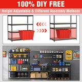 WORKPRO 5-Tier Shelving with Particle Board, 72" Hx36 Wx18 D, 4000LBS Load