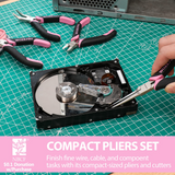 WORKPRO 33 Pcs Precision Repair Tool Set Includes Pliers Set - Pink Ribbon