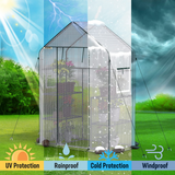 WORKPRO 56" L X 28" W X 77" H 3 Tier 4 Shelves Portable Mini Walk-in Greenhouse