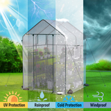 WORKPRO 56” L x 56”W x 77'' H Large 3 Tier 8 Shelves Outdoor Portable Walk-in Gardening Greenhouse