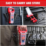 WORKPRO 8-piece Flex Head Ratcheting Wrench Set, Anti-slip Set SAE 5/16-3/4 inch, 72-Teeth, Cr-V Constructed, Black Electrophoretic Coating with Rack Organizer