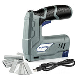 WORKPRO 3.6V Electric Staple Nail Gun 2000PCS Staples Nails USB Charging Cable