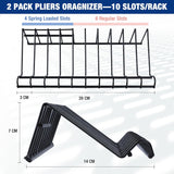 WORKPRO Pliers Set, 20-Piece Complete Pliers Set with 2-pack Organizer Rack, Channel Locks Plier and Vise Grip Plier Assortment for Home, Garage, Mechanics & DIY Projects