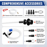 WORKPRO 6.5L Pneumatic/Manual Oil Extractor Pump | Dual Operation Mode, Oil Extraction, 6.5L Capacity