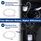 WORKPRO 3L Vacuum Brake Bleeder Kit, Pneumatic Brake Bleeder for One Person, with 1L Brake Fluid Refill Bottle, 22 Adapters, Air Coupler & Gloves, Brake Bleeding Tool for Various Vehicles, Motorcycles