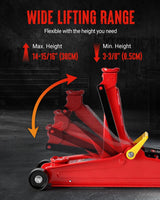 WORKPRO 2.5 Ton Hydraulic Trolley Floor Jack, Heavy Duty Steel Car Jack