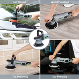 WORKPRO Buffer Polisher, 6-inch 1080W Dual Action Random Orbital Polish Kit