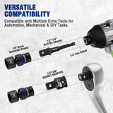 WORKPRO 18-Piece 1/2" Dr. Universal Impact Socket Set, Metric