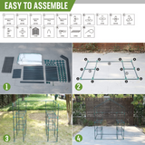 WORKPRO 56” L x 56”W x 77'' H Large 3 Tier 8 Shelves Outdoor Portable Walk-in Gardening Greenhouse