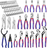 WORKPRO Pliers Set, 20-Piece Pliers Set with 2-pack Organizer Rack | Channel Locks Plier and Vise Grip Plier Assortment