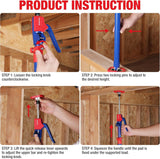 WORKPRO Cabinet Jack Support Pole, 18-1/2" to 29-1/2" Adjustable, 154 lbs, 4-Pack