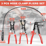 WORKPRO 3-Piece Hose Clamp Pliers Set