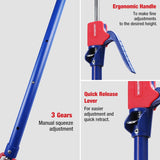 WORKPRO Cabinet Jack Support Pole, 18-1/2" to 29-1/2" Adjustable, 154 lbs, 4-Pack