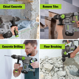 WORKPRO 12.5AMP 1-1/4 Inch Premium SDS-Plus Rotary Hammer Drill, Heavy Duty Corded Version