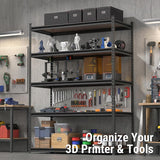 WORKPRO 5-Tier Shelving with Particle Board, 72" Hx36 Wx18 D, 4000LBS Load