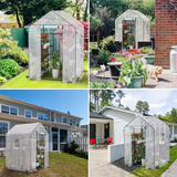 WORKPRO 56” L x 56”W x 77'' H Large 3 Tier 8 Shelves Outdoor Portable Walk-in Gardening Greenhouse