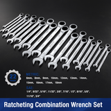 WORKPRO 22-Piece Regular Ratcheting Combination Wrench Set