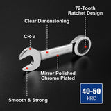 WORKPRO 14-Piece Ratcheting Combination Stubby Wrench Set