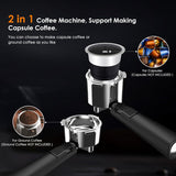 2 in 1 Espresso Machines Support Capsule Coffee Automatic Cappuccino Coffee Maker CM8054