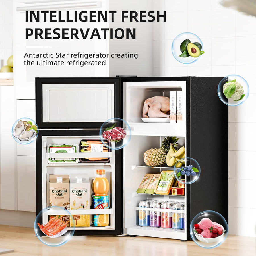 Kismile 2.45 Cu.Ft Mini Fridge with Freezer RE5870