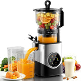 Kismile Cold Press Juicer with 6.1" Extra Large Feed Chute JU27922-STEEL