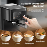 Kismile Espresso Machine with Milk Frother 80501KCM0