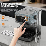 Kismile Espresso Machine with Milk Frother 80501KCM0