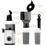 Kismile Juicer Machines with 5.4" Large Feed Chute 27120KJU0