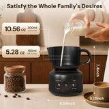 Kismile Milk Frother, 4-in-1 Electric Milk Frother and Steamer MI17012H2
