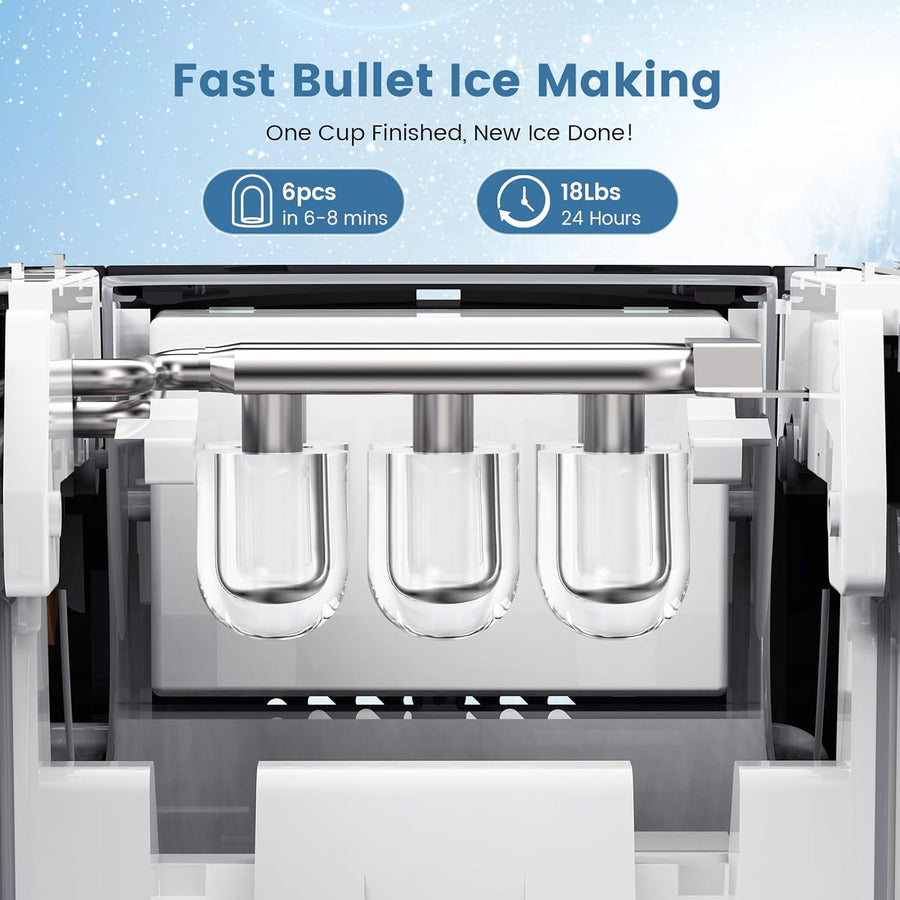 Kismile Portable Countertop Ice Maker 11015RIM0